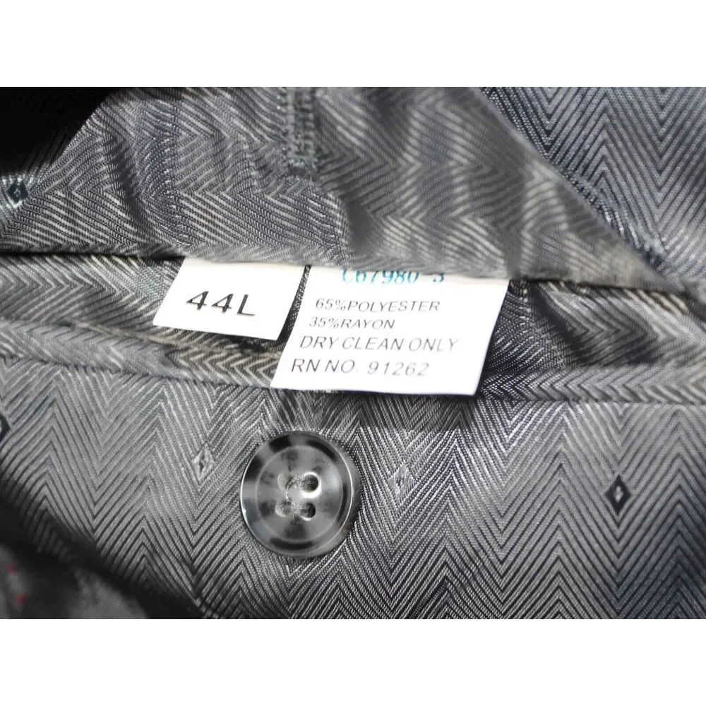 NWT Carlo Lusso 150 Gray‎ Blend High Twist Sport Coat Blazer Mens Size 44 Long